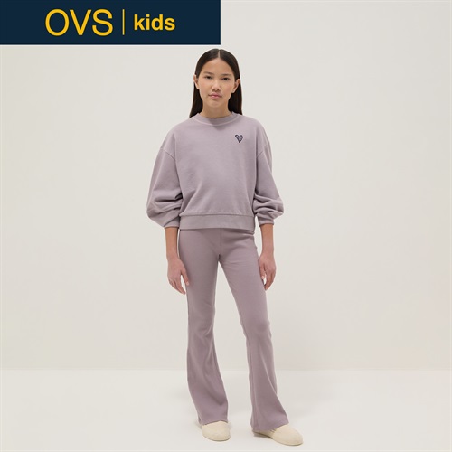 OVS KIDS(オヴィエッセ キッズ)  パープル ストレッチコットン レギュラーフィット レギンス 女の子 キッズ