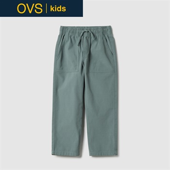 OVS KIDS(オヴィエッセ キッズ) キャンバスジョガーパンツ 男の子 キッズ(グリーン-104cm)