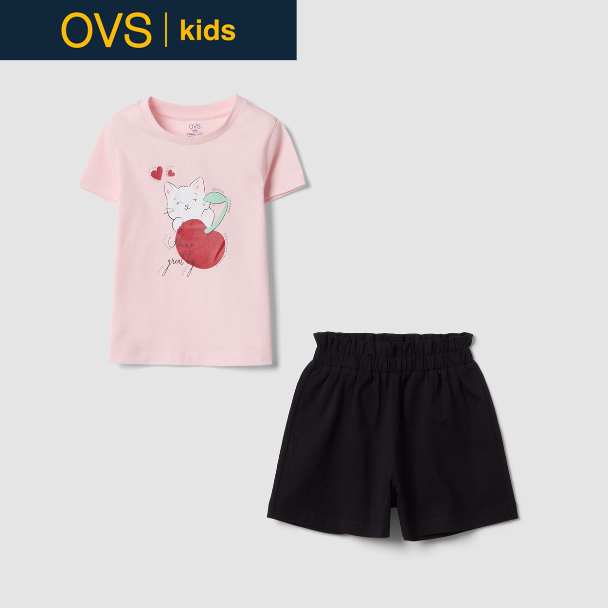 OVS KIDS(オヴィエッセ キッズ) マルチカラー ピュアコットン Tシャツ