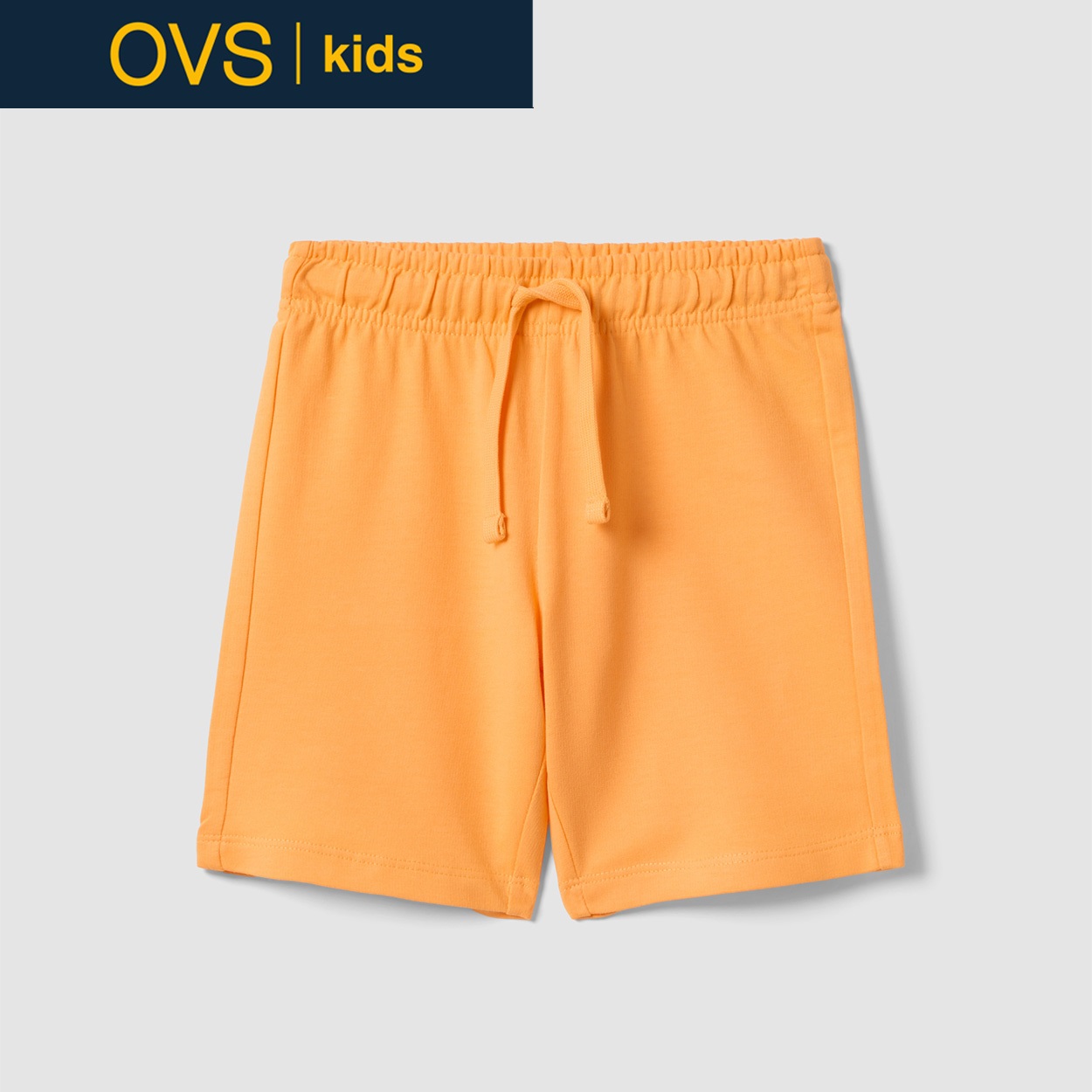 OVS KIDS(オヴィエッセ キッズ)  オレンジ ピュアコットン レギュラーフィット ショートパンツ 男の子 キッズ(タンジェリンオレンジ-134cm)