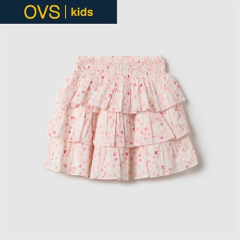 OVS KIDS(オヴィエッセ キッズ) ティアードギャザースカート 女の子 キッズ(ピンク-104cm)