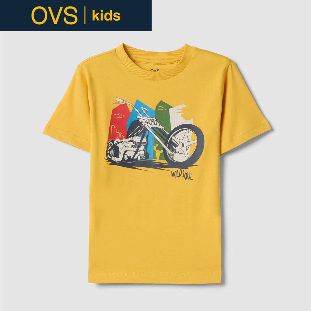OVS KIDS(オヴィエッセ キッズ) イエロー ピュアコットン レギュラー
