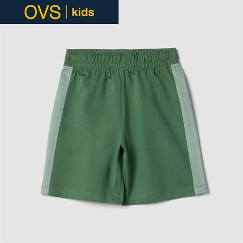 OVS KIDS(オヴィエッセ キッズ)  グリーン コットン レギュラーフィット ショートパンツ 男の子 キッズ
