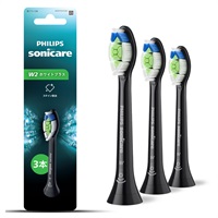 ソニッケアー ホワイトプラス ブラシヘッド 3本 sonicare フィリップス(W2/レギュラー/ブラック)