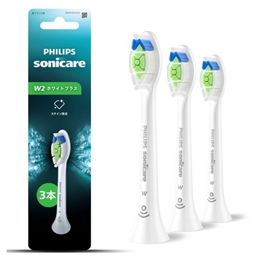 ソニッケアー ホワイトプラス ブラシヘッド 3本 sonicare フィリップス(W2/レギュラー/ホワイト)