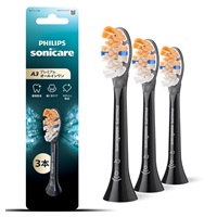 ソニッケアー A3 プレミアムオールインワン ブラシヘッド 3本 sonicare フィリップス(ブラック)