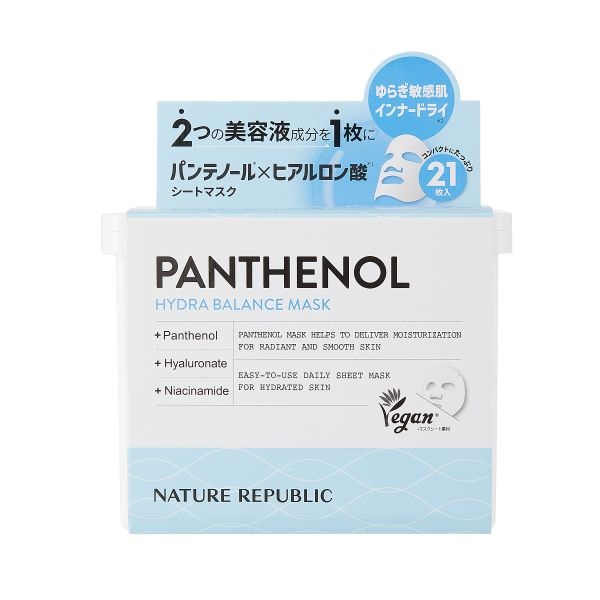 HYDRABALANCE MASK 21枚 9セット パンテノール ハイドラ バランス シートマスク 21枚 ネイチャーリ