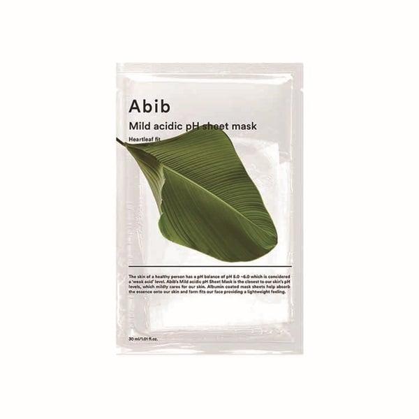 アビブ 弱酸性pH シートマスク HEARTLEAF 1枚 30ml アビブ Abib COSMAX