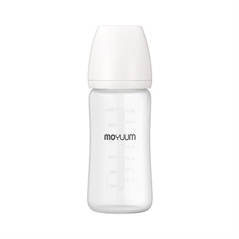 MOYUUM モユム シリコンコーティングガラス 哺乳瓶 240ml 3ヶ月以上～(8809649022181)