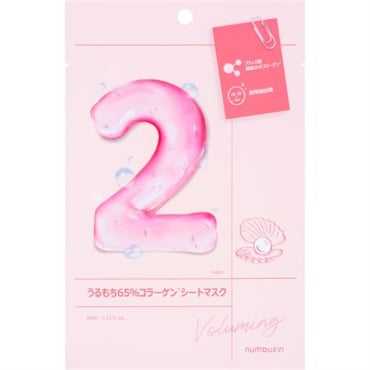 ナンバーズイン 2番 うるもち65%コラーゲンシートマスク 1枚 numbuzin