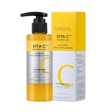 美品　RASH ジャーセミ　ML ミシャ ビタシープラス 泡マスク洗顔 140ml MISSHA ミシャジャパン