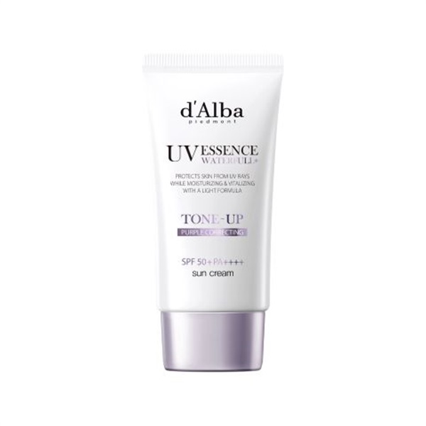 ダルバ  (d'Alba)  ウォータフルトーンアップサンクリーム  50ml(パープル)