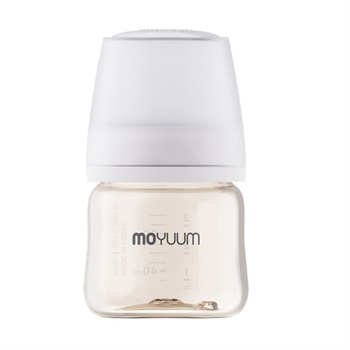 MOYUUM モユム プラスチック 哺乳瓶 80ml ホワイト PPSU製(8809926452014)