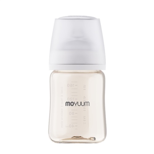MOYUUM モユム プラスチック 哺乳瓶 170ml ホワイト PPSU製