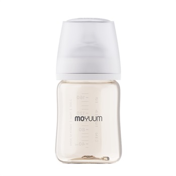 MOYUUM モユム プラスチック 哺乳瓶 170ml ホワイト PPSU製(8809926452021)