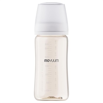 MOYUUM モユム プラスチック 哺乳瓶 270ml ホワイト PPSU製(8809926452045)