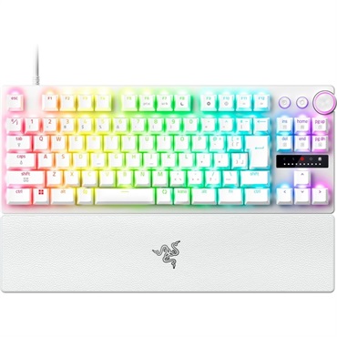 Razer Huntsman V3 Pro テンキーレス 8KHz アナログ光学式 eスポーツ キーボード 日本語配列(ホワイト)