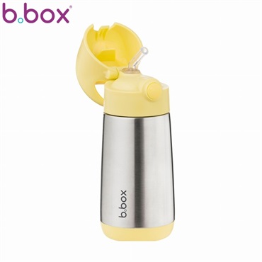 b.box ステンレスドリンクボトル 350ml レモンツイスト 保冷保温 12ヶ月頃～ ストロータイプ
