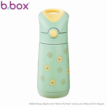 b.box ステンレスドリンクボトル くまのプーさん 350ml 保冷保温 ストロータイプ 水筒 12ヶ月頃～(9353965013341)