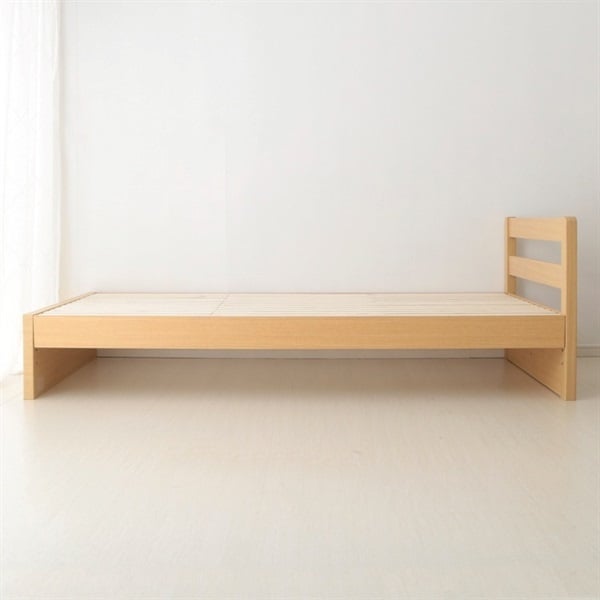 イオン　フレームベッド　美品 ホームコーディ ヘッドと収納が選べるベッドフレーム・格子ヘッド