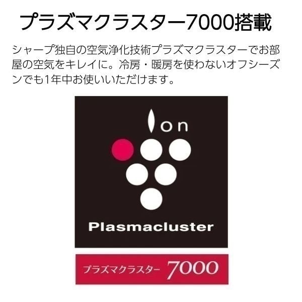 シャープ プラズマクラスター7000搭載エアコン DGシリーズ【2.2～2.8kW