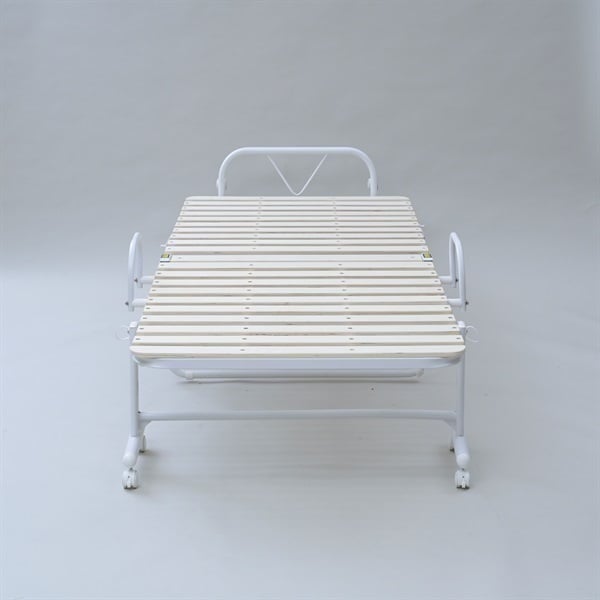 折り畳みすのこベッドシングルASB-1S(NA/MWH)ナチュラル/マットホワイ