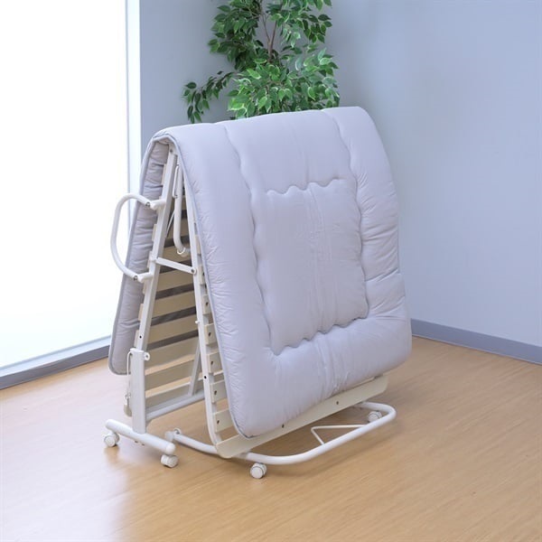 折り畳みすのこベッドシングルASB-1S(NA/MWH)ナチュラル/マットホワイ YAMAZEN 折り畳みすのこベッド | イオンスタイルオンライン 衣料品