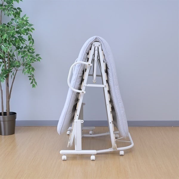 折り畳みすのこベッドシングルASB-1S(NA/MWH)ナチュラル/マットホワイ YAMAZEN 折り畳みすのこベッド | イオンスタイルオンライン 衣料品