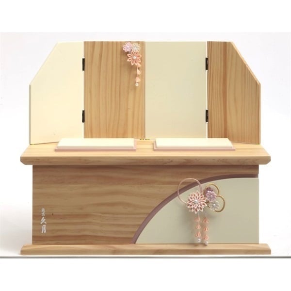 【まこちゃんさん専用】久月　桃小町　飾り棚のみ（お人形は別で出品中） まこちゃんさん専用】久月 桃小町 五月人形（飾り台は別で