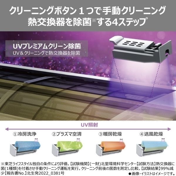 東芝 自動フィルターお掃除＋プラズマ空清＋無風感空調搭載エアコン V