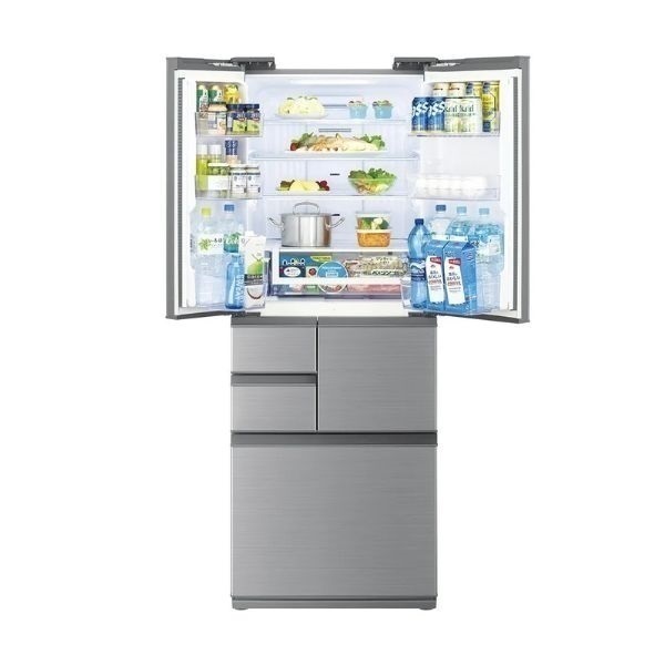 SHARP 502L 6ドア冷蔵庫 SJ-X502P-S【標準配送料2000円＋標準設置料