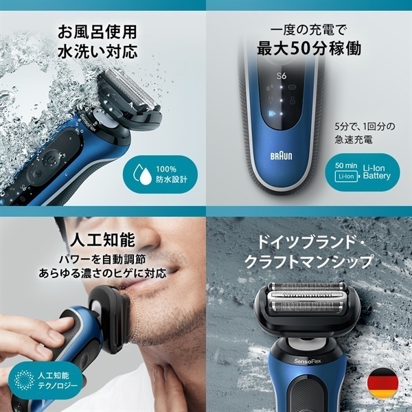 ご予約商品)メンズシェーバー シリーズ6 電気シェーバー 洗浄機付