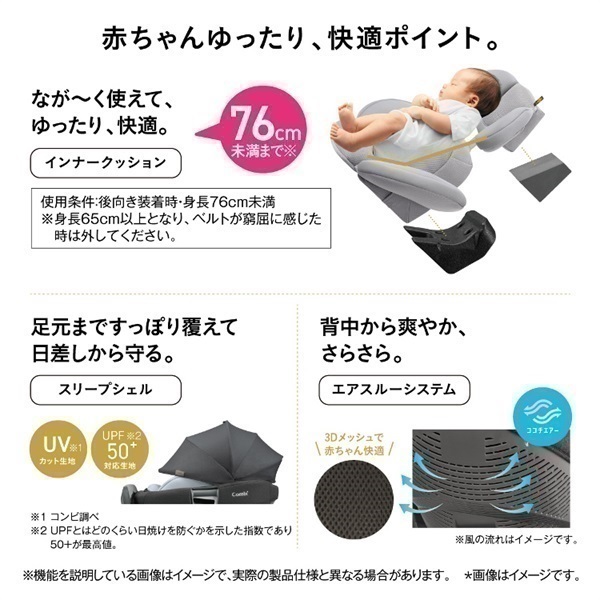 3日間限りの特別価格 コンビ ホワイトレーベル THE S ISOFIX エッグ
