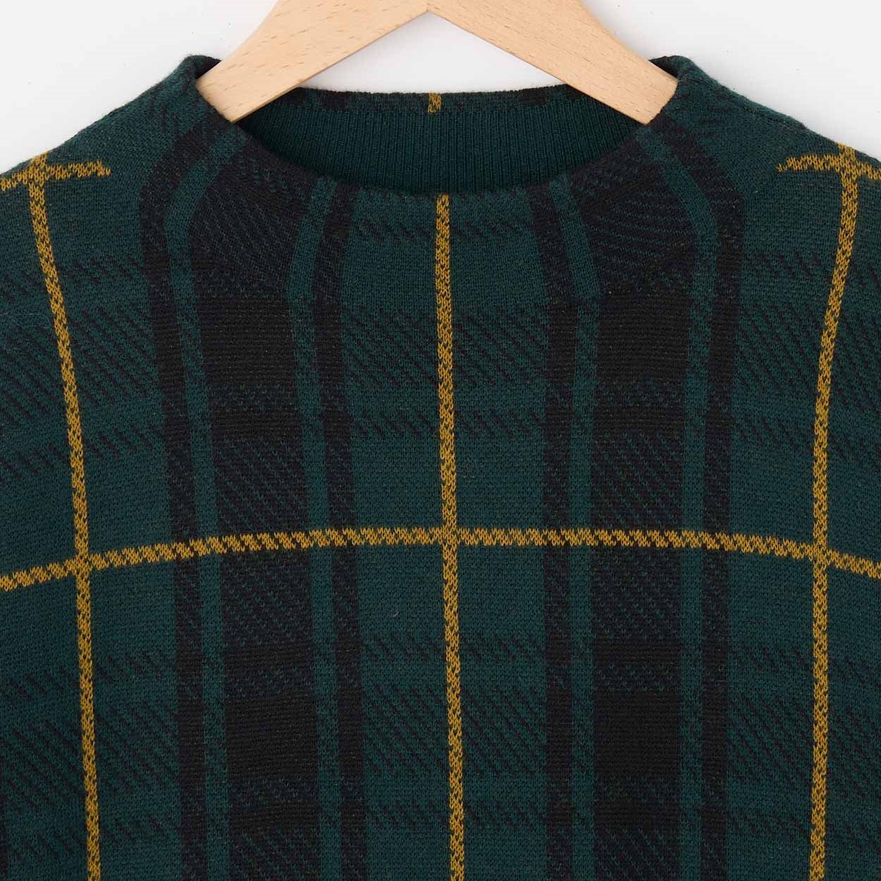 ニット チェックプルオーバー PART2 BY JUNKO SHIMADA(パート2