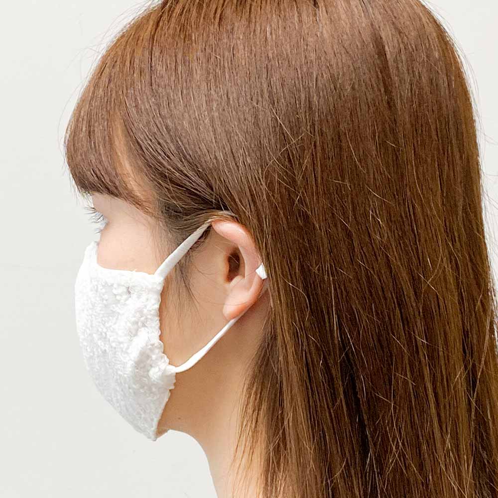 チュールレースマスク スモールサイズ フィルター用ポケット付き 1枚