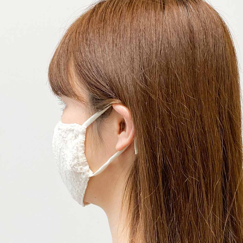 チュールレースマスク スモールサイズ フィルター用ポケット付き 1枚