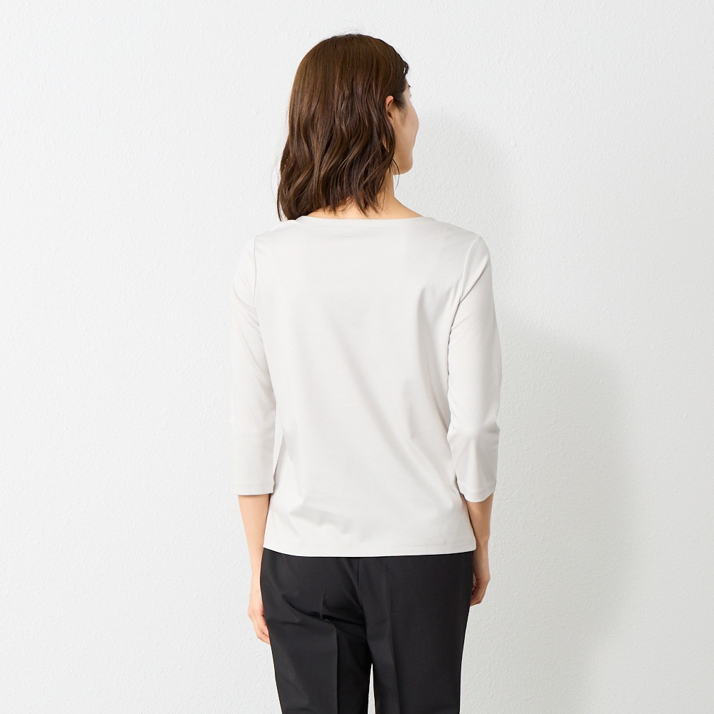 ブ‌レ﻿ス‌レ﻿ッ‌ト サ‌ン﻿ト‌ス デ‌ュ﻿モ‌ン チ‌ェ﻿ー‌ン ボートネック7分袖カットソー レディス ESPRITMUR (エスプリ