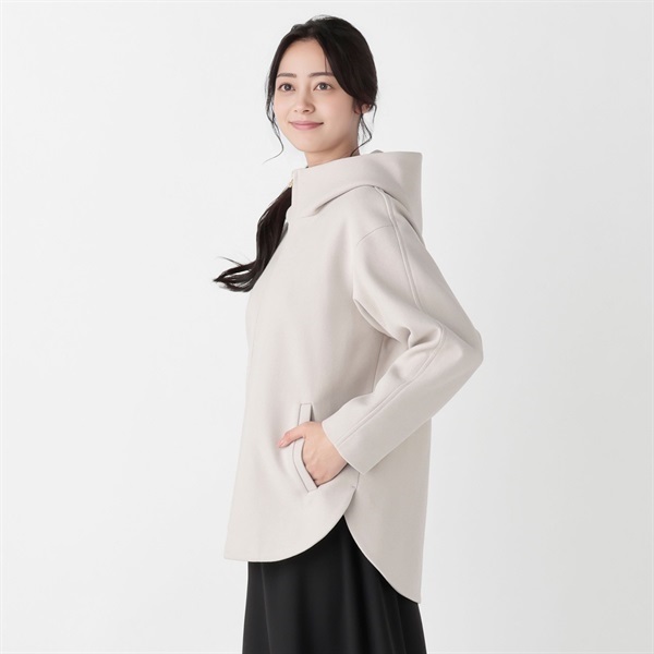 AirWOOLISH ジップフードコート レディス Purelast(ピュアラスト