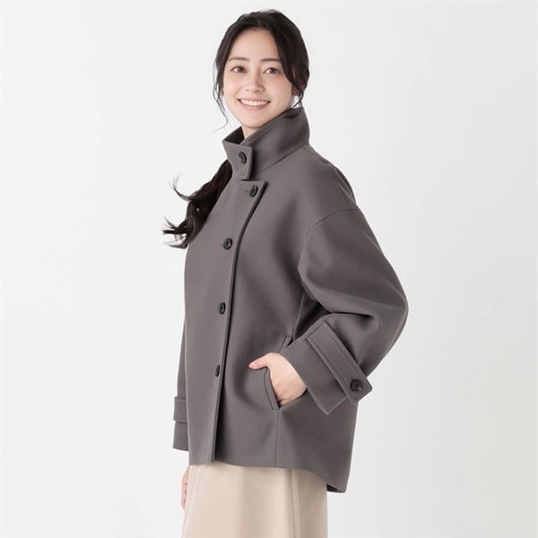 【新品未使用】ライトラグランフレアコート　ピスタチオ koti サークルエントランスライト ブラック | AXCIS ONLINE