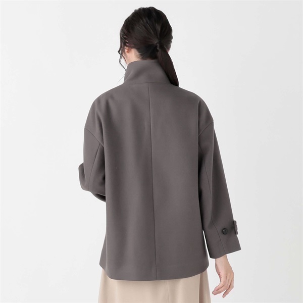 AirWOOLISH スタンドショート丈コート レディス Purelast(ピュアラスト
