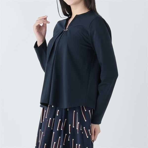 EMMA JAMES(エマジェイムス) 撥水美 バー付きブラウス レディス