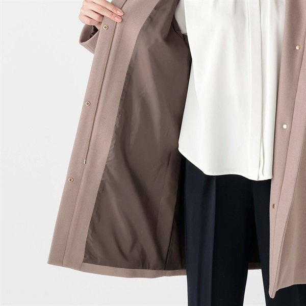 AirWOOLISH NEO フード脱着ミドル丈コート レディス Purelast(ピュア