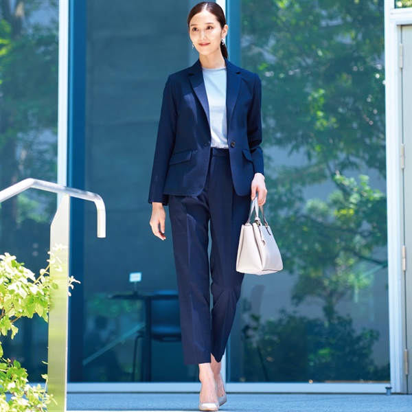 ブラシュドチェック テーラードジャケット レディス ESPRITMUR