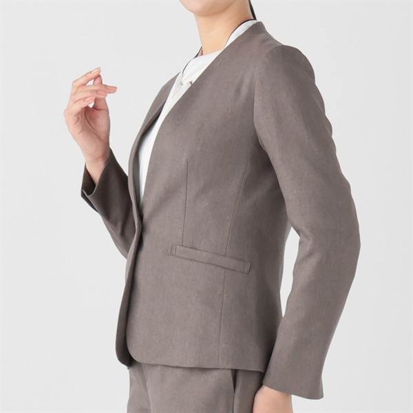 シャークツイード カラーレスジャケット レディス ESPRITMUR