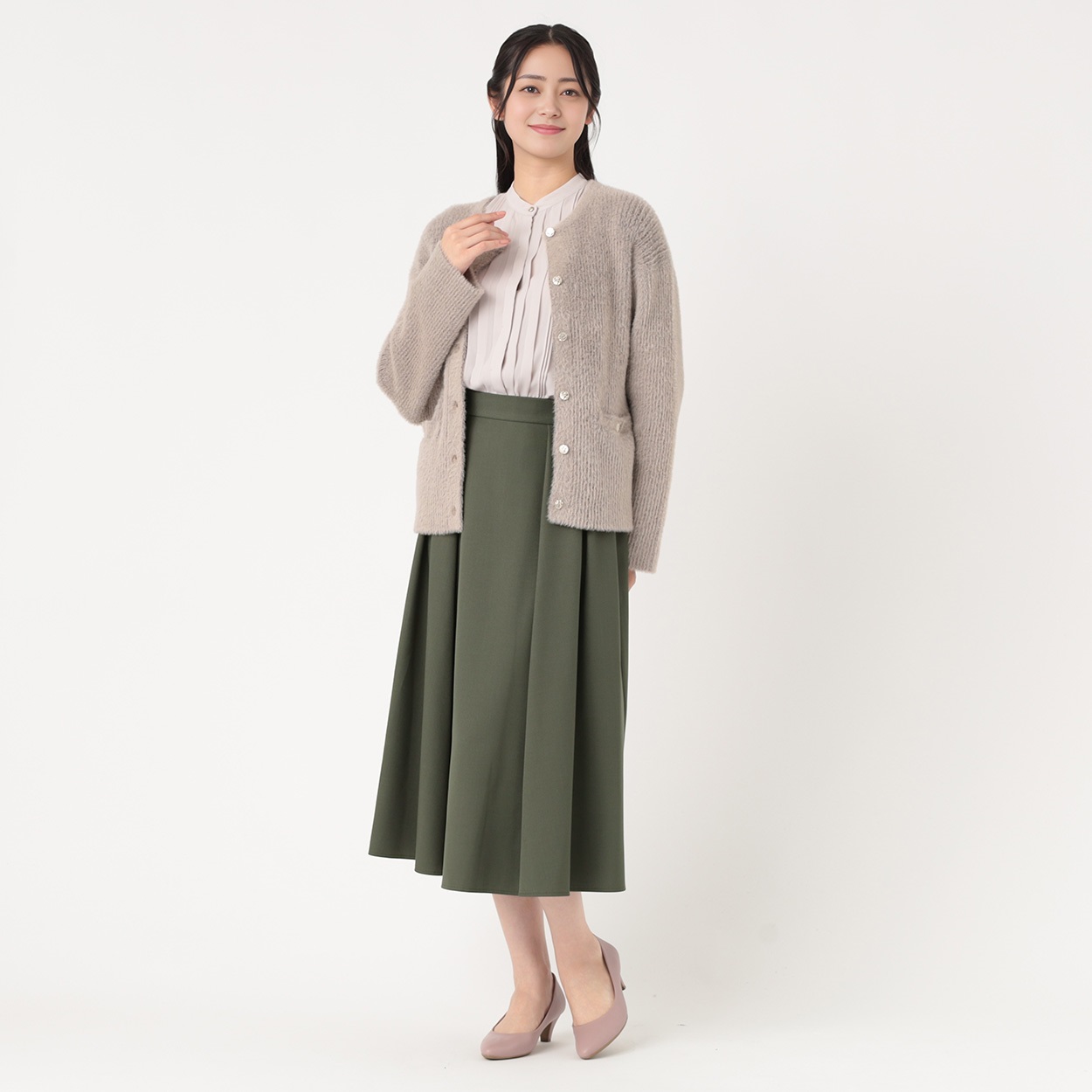 シャギーニット ジャケット レディス EMMA JAMES(エマジェイムス