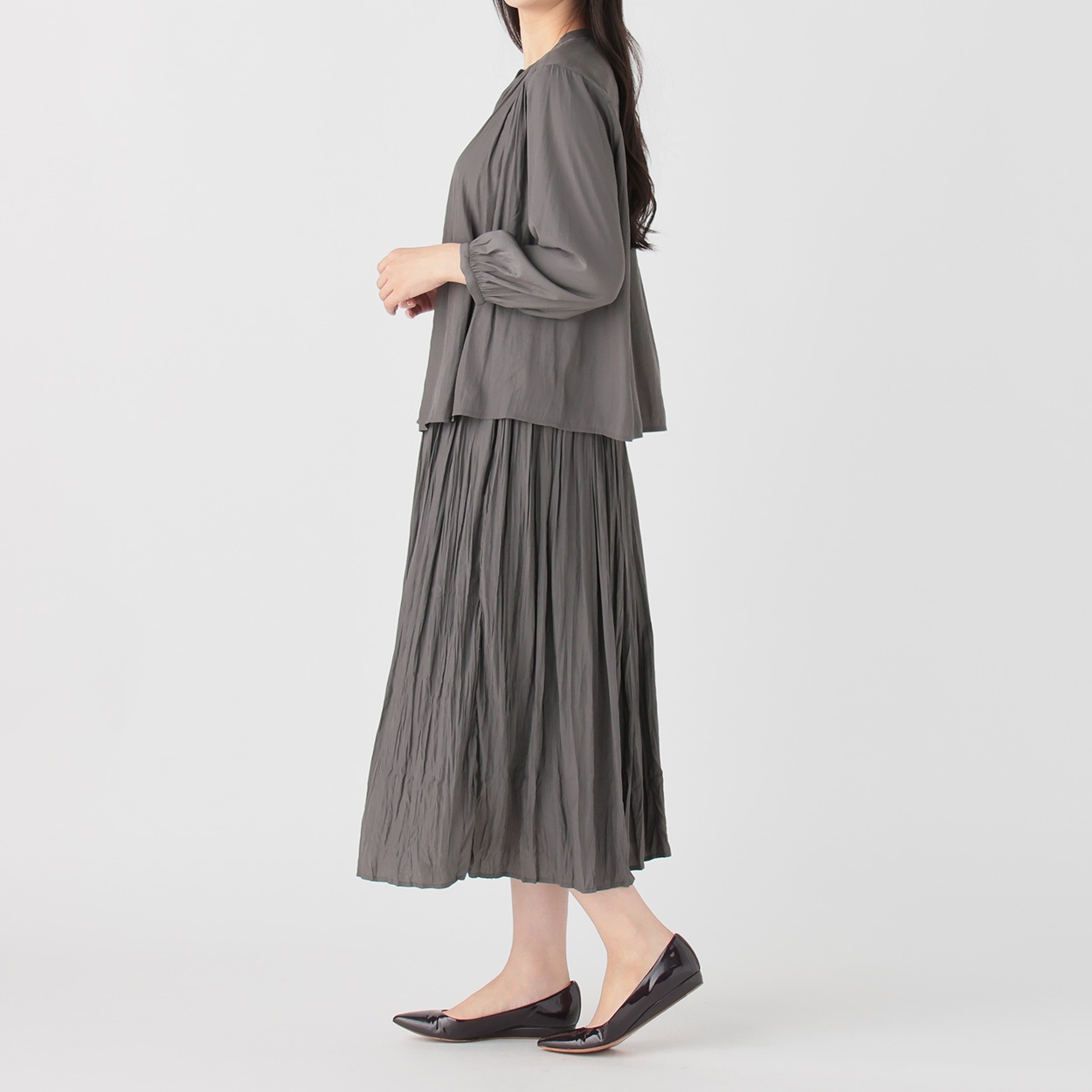 emi様 サテンブラウス＋スカートセット レディス EMMA JAMES(エマジェイムス