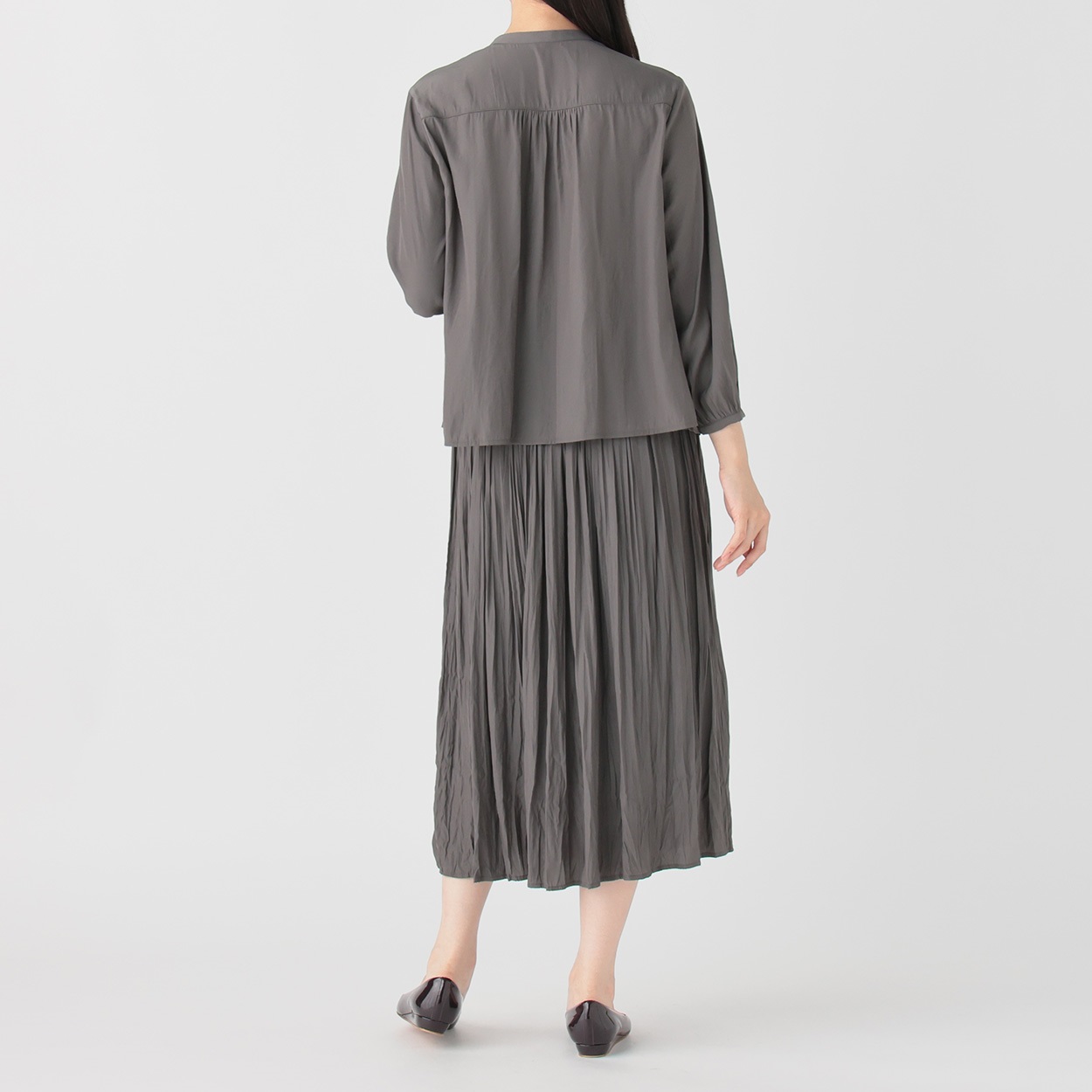 サテンブラウス＋スカートセット レディス EMMA JAMES(エマジェイムス