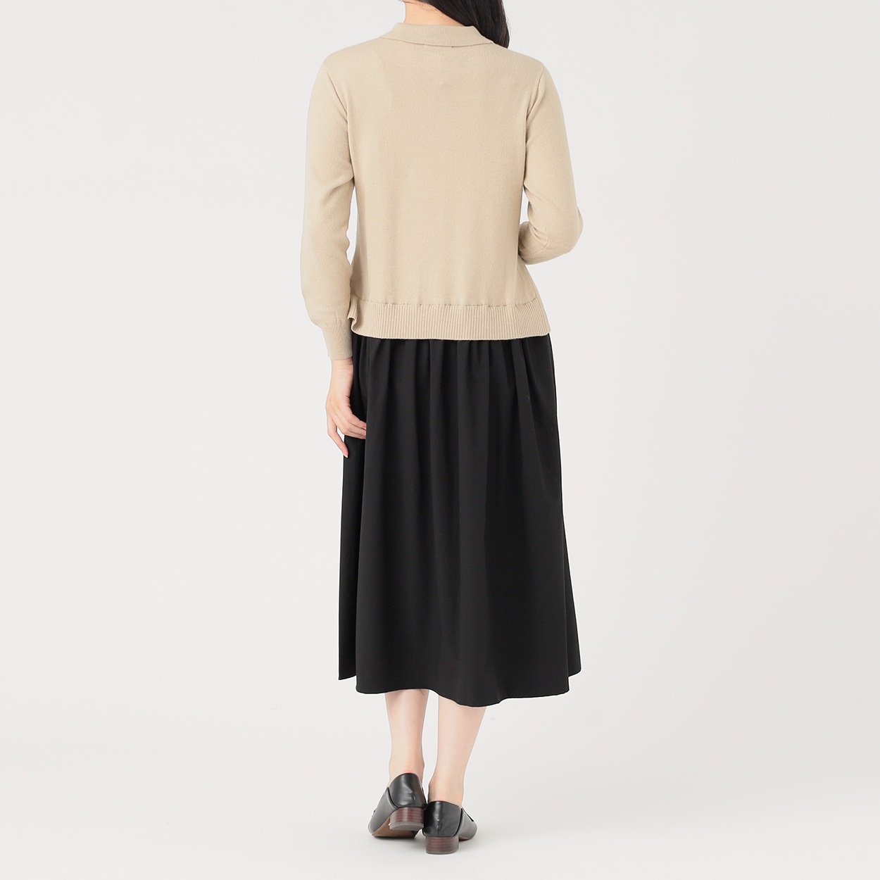 衿ニットスカートドッキングワンピース レディス EMMA JAMES (エマ