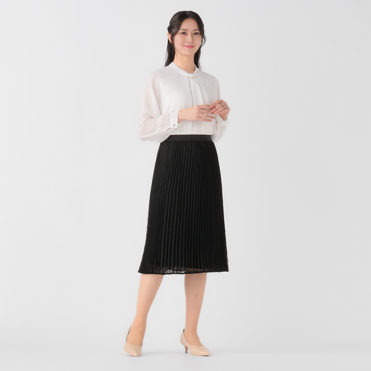 ミルキーさま専用　アドーア　フラノスカート シアーチェック柄プリーツスカート レディス Purelast(ピュアラスト