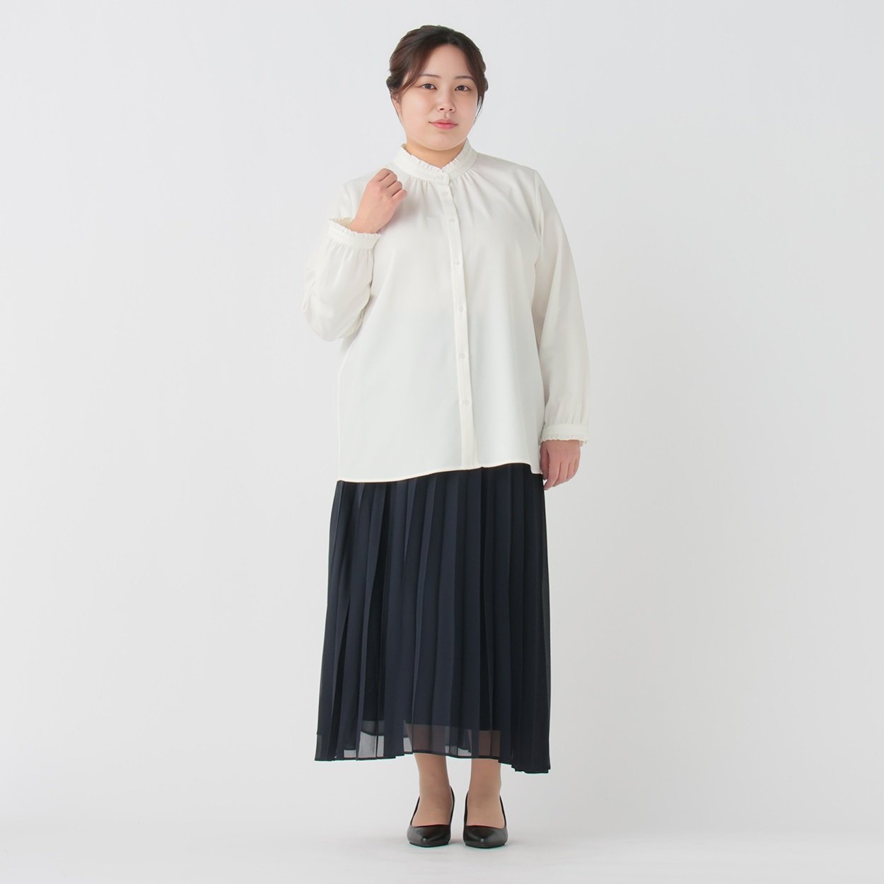 おーいし様用 大きいサイズ プリーツスカート3点セットスーツ レディス Purelast